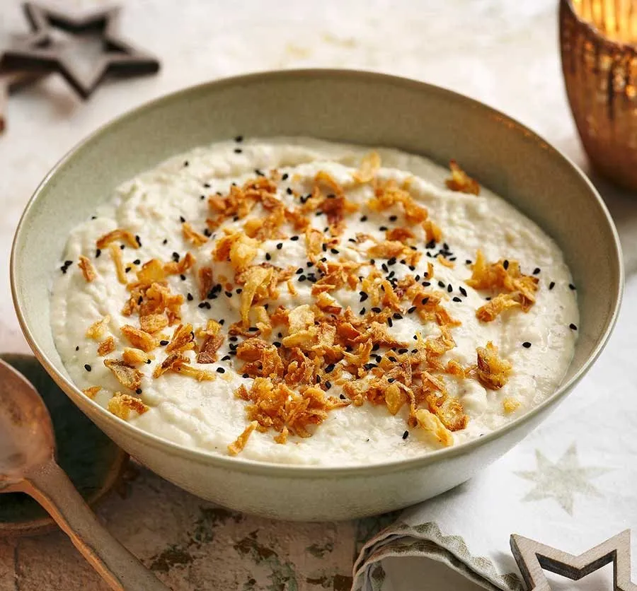 Crispy onion & bread sauce