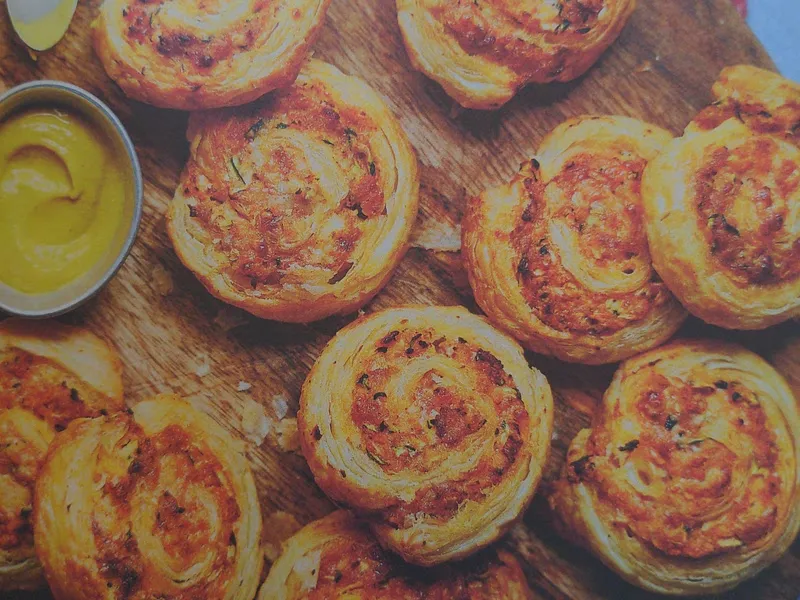 Hidden-veg-packed sausage pinwheels