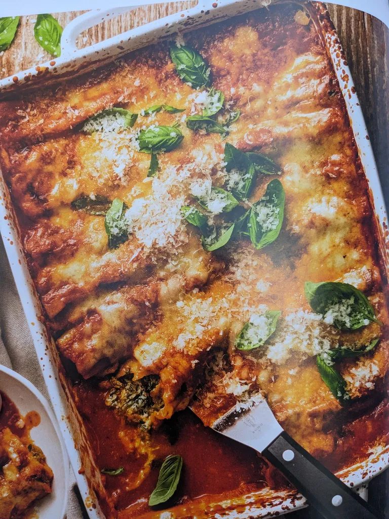 Spinach & ricotta cannelloni