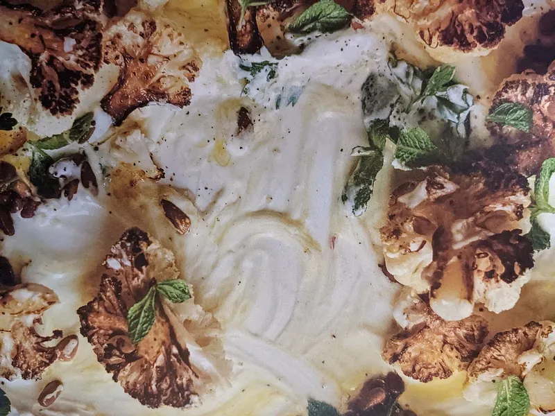 Pan Roasted Cauliflower with Saffron Butter