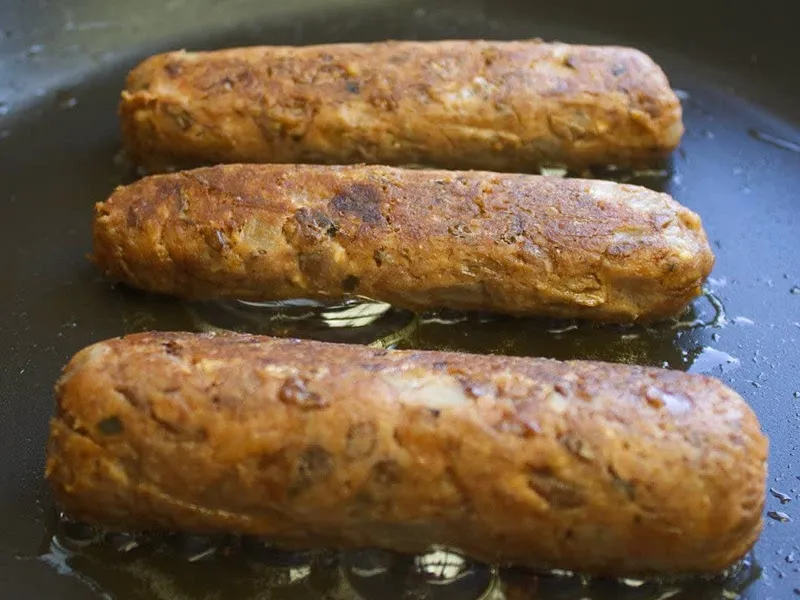 Veggie sausages