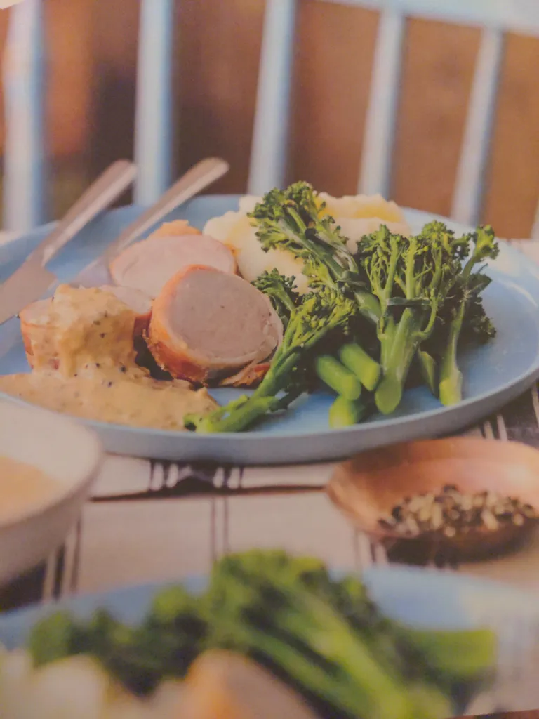 Bacon wrapped pork tenderloin