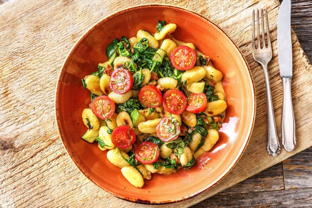 Creamy Gnocchi with Chorizo, Spinach & Courgette