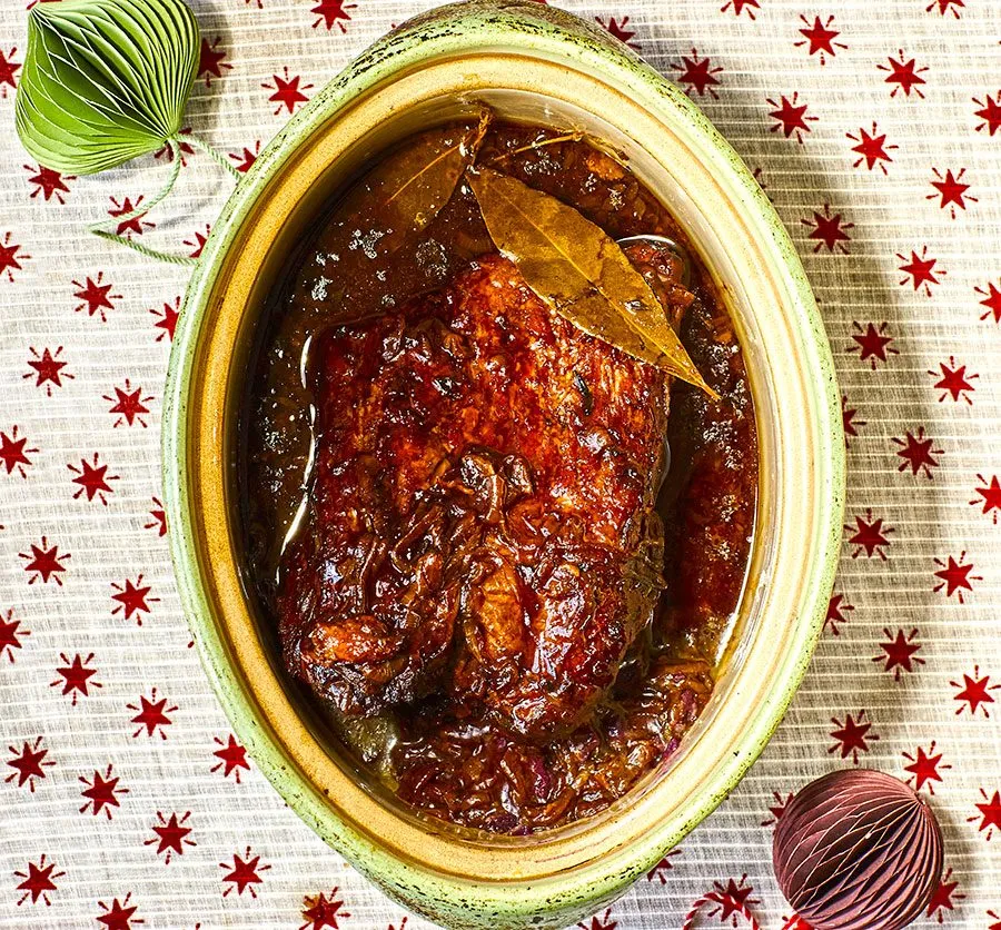 Slow cooker beef brisket