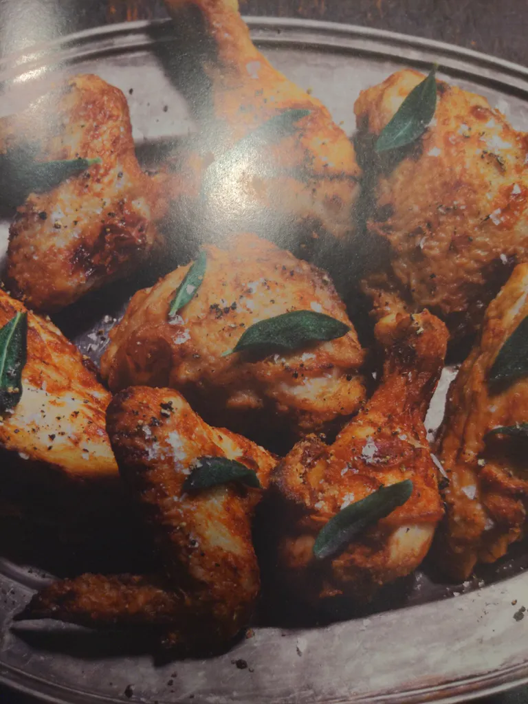 Sage & apple-brined fried chicken with Tomato Gravy