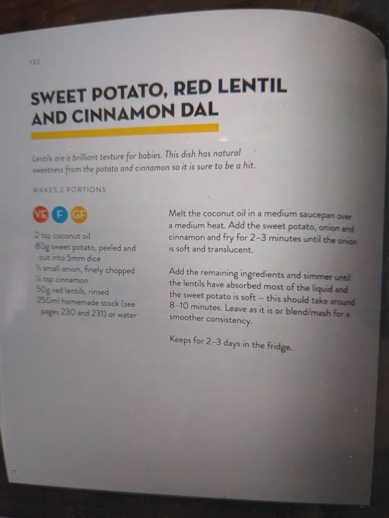 Sweet potato, red lentil & cinnamon dhal