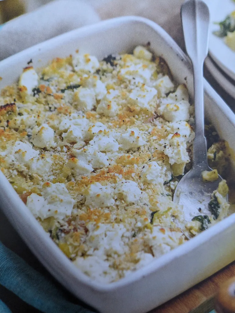 Leek & potato gratin