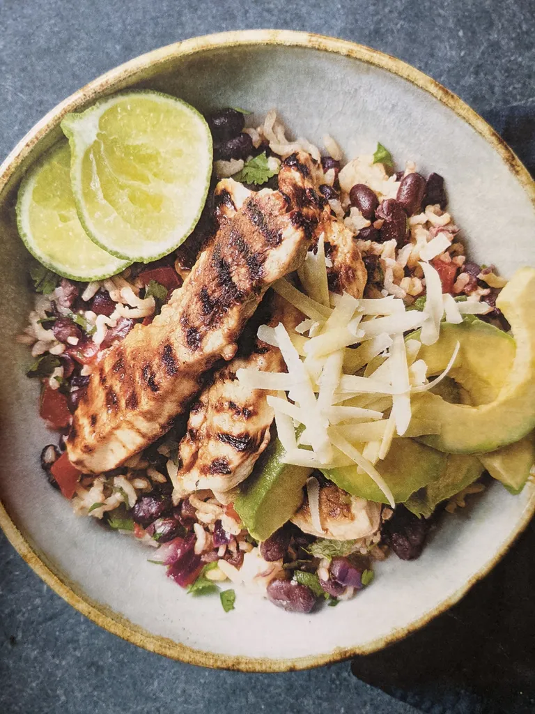 Turkey and black bean chilli bowls