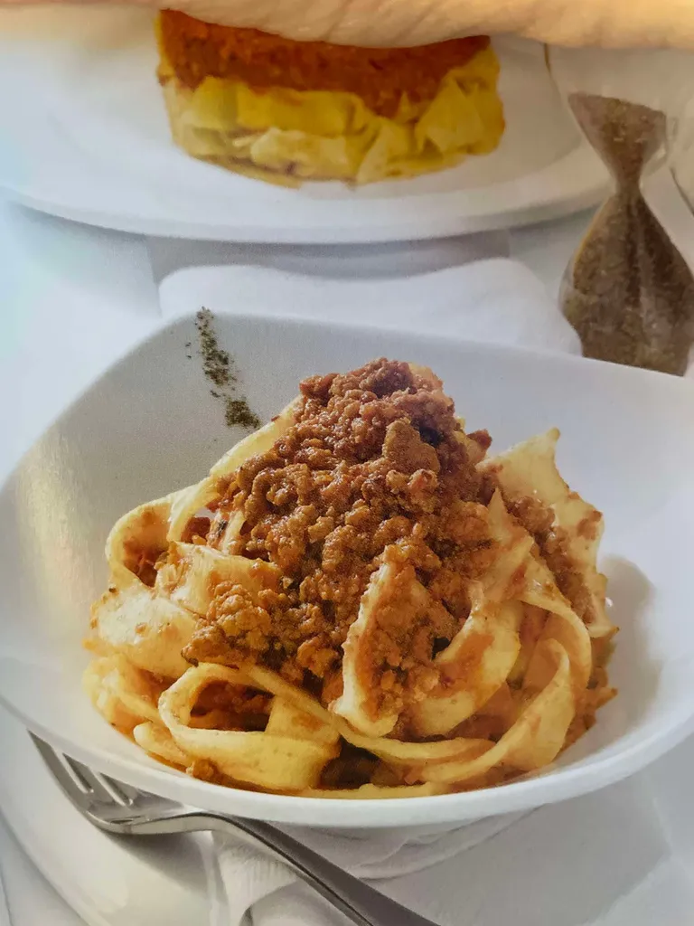 Spinach pasta with butternut squash
