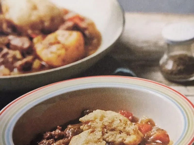 Beef stew and dumplings