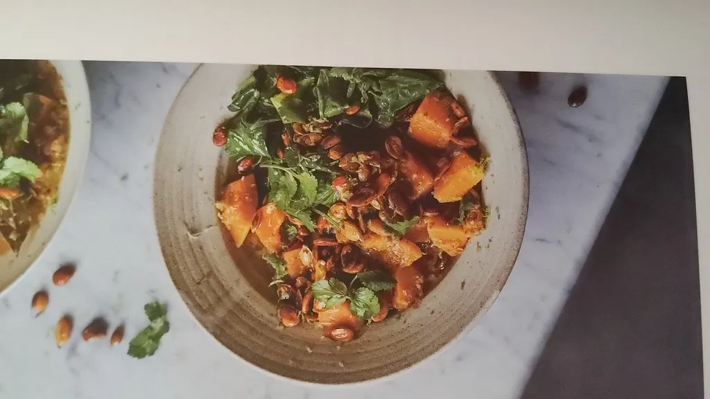 Sweet potato, ginger & coconut stew