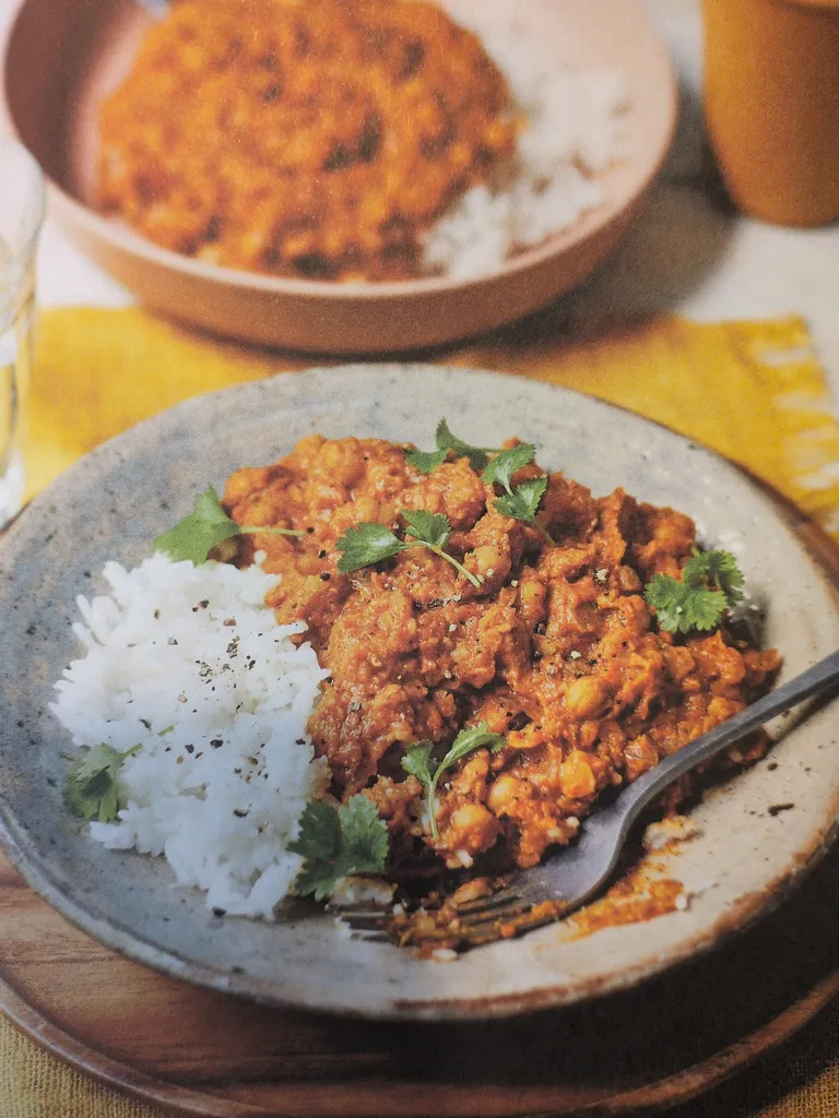 Chickpea & butternut squash dhal
